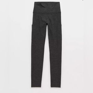 aerie grey cotton leggings (NO POCKETS)